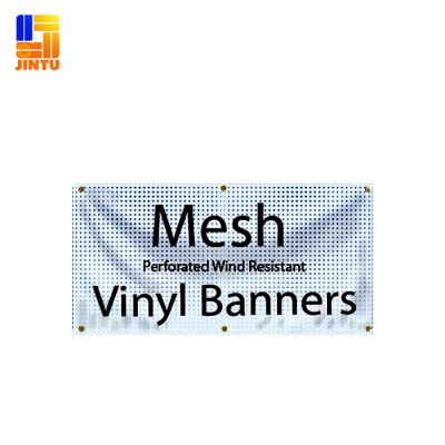 Outdoor Advertising Mesh Banner /Perforated Vinyl Banner/Full Color Fence Mesh Banner