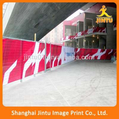 Mesh Wind Resistant Banners Custom Printed Fence roadside banner for Temporary Fencing