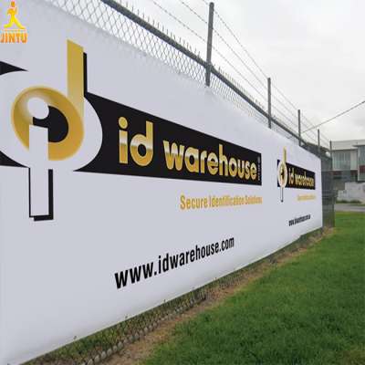 outdoor fence banner waterproof pcv material hanging banner street banner